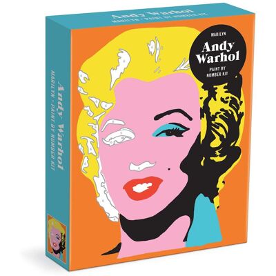 Galison Andy Warhol Marilyn Paint By Number Kit - Publicité Galison Andy Warhol Marilyn Paint By Number Kit - Publicité