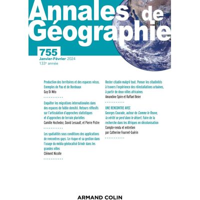Annales De Géographie, N° 755 - Publicité Annales De Géographie, N° 755 - Publicité