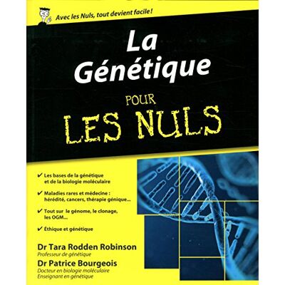 Robinson, Tara Rodden La Génétique Pour Les Nuls - Publicité Robinson, Tara Rodden La Génétique Pour Les Nuls - Publicité