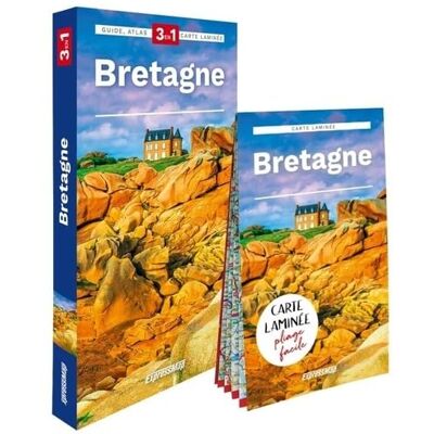 Marjolaine Petit Bretagne : 3 En 1 : Guide, Atlas, Carte Laminée - Publicité Marjolaine Petit Bretagne : 3 En 1 : Guide, Atlas, Carte Laminée - Publicité