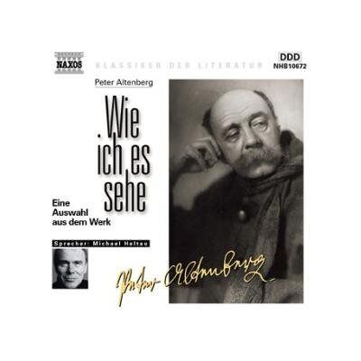 Peter Altenberg Wie Ich Es Sehe. Cd. Publicité Peter Altenberg Wie Ich Es Sehe. Cd. Publicité