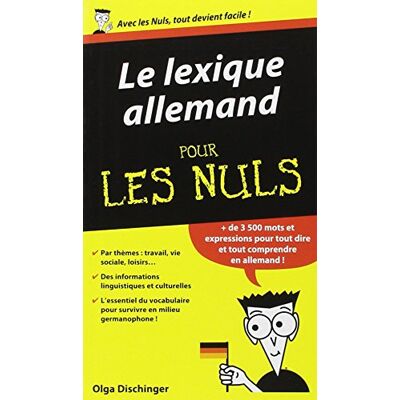 Olga Dischinger Le Lexique Allemand Pour Les Nuls - Publicité Olga Dischinger Le Lexique Allemand Pour Les Nuls - Publicité