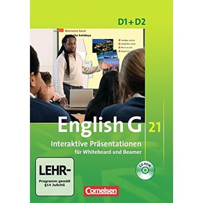 Hellmut Schwarz English G 21 - Digital Teaching Aids - Interaktive Präsentationen Für Whiteboard Und Beamer - Ausgabe D: Band 1/2: 5./6. Schuljahr - Cd-Rom - Publicité Hellmut Schwarz English G 21 - Digital Teaching Aids - Interaktive Präsentationen Für Whiteboard Und Beamer - Ausgabe D: Band 1/2: 5./6. Schuljahr - Cd-Rom - Publicité