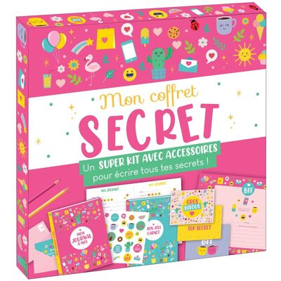 Editions 365 Mon Coffret Secret : Un Super Kit Avec Accessoires Pour Écrire Tous Tes Secrets ! - Publicité Editions 365 Mon Coffret Secret : Un Super Kit Avec Accessoires Pour Écrire Tous Tes Secrets ! - Publicité