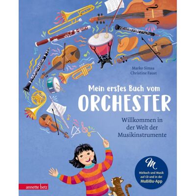Marko Simsa Mein Erstes Buch Vom Orchester (Das Musikalische Bilderbuch Mit Cd Und Zum Streamen): Willkommen In Der Welt Der Musikinstrumente - Publicité Marko Simsa Mein Erstes Buch Vom Orchester (Das Musikalische Bilderbuch Mit Cd Und Zum Streamen): Willkommen In Der Welt Der Musikinstrumente - Publicité
