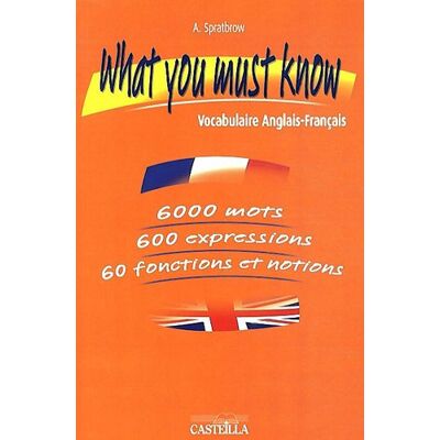 Annie Spratbrow What You Must Know : Vocabulaire Anglais-Français, Notions Et Fonctions, Situations - Publicité Annie Spratbrow What You Must Know : Vocabulaire Anglais-Français, Notions Et Fonctions, Situations - Publicité