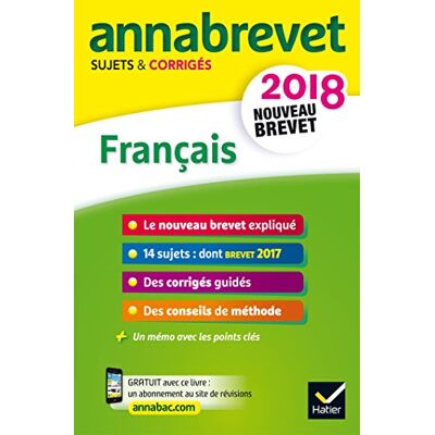 Collectif Français : Nouveau Brevet 2018 - Publicité Collectif Français : Nouveau Brevet 2018 - Publicité