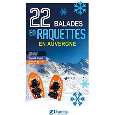 Bruno Andrieux 22 Balades En Raquettes En Auvergne - Publicité Bruno Andrieux 22 Balades En Raquettes En Auvergne - Publicité