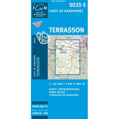 Terrasson 1 : 25 000: Ign2035e - Publicité Terrasson 1 : 25 000: Ign2035e - Publicité