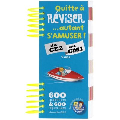 Play Bac Quitte À Réviser... Autant S'Amuser ! Du Ce2 Au Cm1, 9 Ans : 600 Questions & 600 Réponses Niveau Fin Ce2 : Recommandé Par Les Incollables - Publicité Play Bac Quitte À Réviser... Autant S'Amuser ! Du Ce2 Au Cm1, 9 Ans : 600 Questions & 600 Réponses Niveau Fin Ce2 : Recommandé Par Les Incollables - Publicité