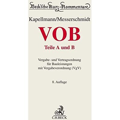 Kapellmann, Klaus D. Vob Teile A Und B - Publicité Kapellmann, Klaus D. Vob Teile A Und B - Publicité