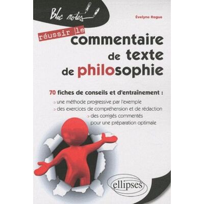 Collectif Réussir Le Commentaire De Texte De Philosophie : 70 Fiches De Conseils Et D'Entraînement - Publicité Collectif Réussir Le Commentaire De Texte De Philosophie : 70 Fiches De Conseils Et D'Entraînement - Publicité