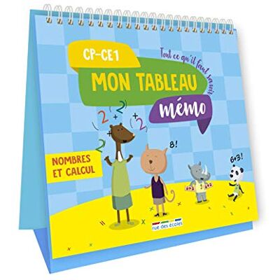 Collectif Mon Tableau Mémo, Nombres Et Calcul, Cp, Ce1 : Tout Ce Qu'Il Faut Savoir - Publicité Collectif Mon Tableau Mémo, Nombres Et Calcul, Cp, Ce1 : Tout Ce Qu'Il Faut Savoir - Publicité