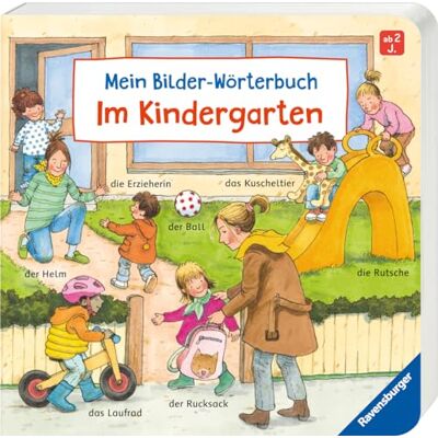 Susanne Gernhäuser Mein Bilder-Wörterbuch: Im Kindergarten - Publicité Susanne Gernhäuser Mein Bilder-Wörterbuch: Im Kindergarten - Publicité