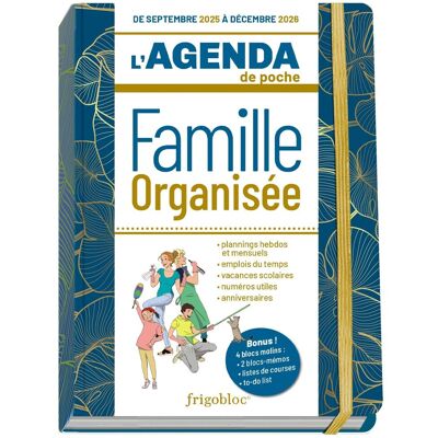 Collectif L'Agenda De Poche 2026 De La Famille Organisée : Bleu (De Sept. 2025 À Déc. 2026) : Edition 2025 - Publicité Collectif L'Agenda De Poche 2026 De La Famille Organisée : Bleu (De Sept. 2025 À Déc. 2026) : Edition 2025 - Publicité