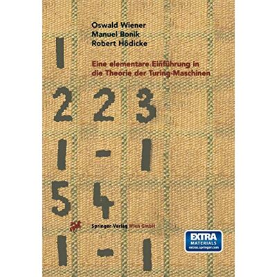 Oswald Wiener Eine Elementare Einführung In Die Theorie Der Turing-Maschinen - Publicité Oswald Wiener Eine Elementare Einführung In Die Theorie Der Turing-Maschinen - Publicité