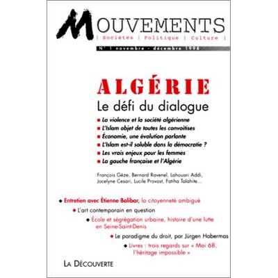 Collectif Mouvements, N° 1. Algérie, Le Défi Du Dialogue - Publicité Collectif Mouvements, N° 1. Algérie, Le Défi Du Dialogue - Publicité