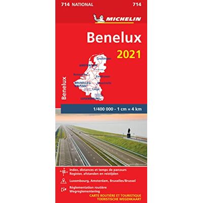 Benelux 11714 Carte National 2021 Michelin Kaart (Nationale Kaarten Michelin) - Publicité Benelux 11714 Carte National 2021 Michelin Kaart (Nationale Kaarten Michelin) - Publicité