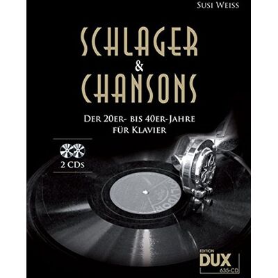 Susi Weiss Schlager & Chansons Der 20er- Bis 40er-Jahre: Eine Umfassende Zusammenstellung Von 40 Evergreens Und Schlagernaus Dieser Zeit, Für Klavier, Mit Cds - Publicité Susi Weiss Schlager & Chansons Der 20er- Bis 40er-Jahre: Eine Umfassende Zusammenstellung Von 40 Evergreens Und Schlagernaus Dieser Zeit, Für Klavier, Mit Cds - Publicité
