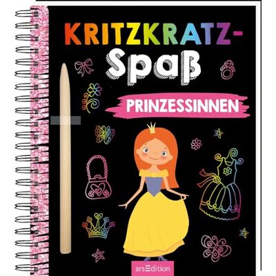 Kritzkratz-Spaß Prinzessinnen: Kreativer Kratzelspaß Mit Malideen Und Holzstift Für Kinder Ab 5 Jahren - Publicité Kritzkratz-Spaß Prinzessinnen: Kreativer Kratzelspaß Mit Malideen Und Holzstift Für Kinder Ab 5 Jahren - Publicité