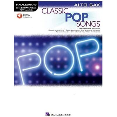 Hal Leonard Publishing Corporation Classic Pop Songs (Alto Saxophone) (Hal Leonard Instrumental Play-Along) - Publicité Hal Leonard Publishing Corporation Classic Pop Songs (Alto Saxophone) (Hal Leonard Instrumental Play-Along) - Publicité