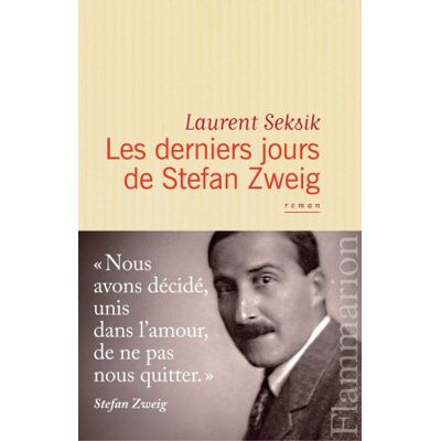 Laurent Seksik Les Derniers Jours De Stefan Zweig - Publicité Laurent Seksik Les Derniers Jours De Stefan Zweig - Publicité
