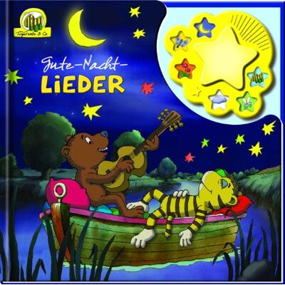 Janosch Tigerente & Co. - Gute-Nacht-Lieder, Liederbuch Mit Nachtlicht Und Klangleiste - Publicité Janosch Tigerente & Co. - Gute-Nacht-Lieder, Liederbuch Mit Nachtlicht Und Klangleiste - Publicité