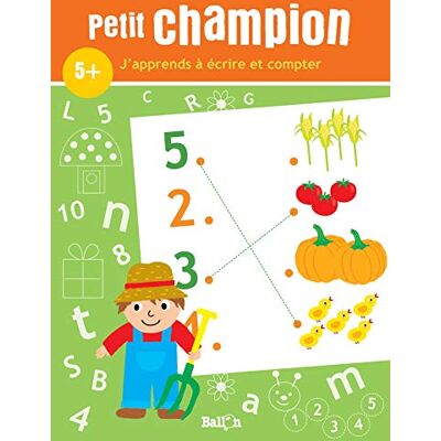 Ballon J'Apprends À Écrire Et Compter : Petit Champion - Publicité Ballon J'Apprends À Écrire Et Compter : Petit Champion - Publicité