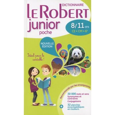 Le Robert Junior Poche : Dictionnaire 8-11 Ans, Ce-Cm-6e - Publicité Le Robert Junior Poche : Dictionnaire 8-11 Ans, Ce-Cm-6e - Publicité