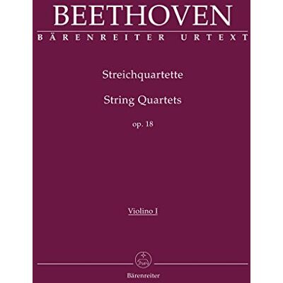 Beethoven, Ludwig Van Streichquartette Op. 18. Stimmen (Set Of 4) - Publicité Beethoven, Ludwig Van Streichquartette Op. 18. Stimmen (Set Of 4) - Publicité