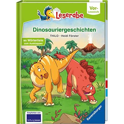 THiLO Dinosauriergeschichten - Leserabe Ab Vorschule - Erstlesebuch Für Kinder Ab 5 Jahren (Leserabe – Vor-Lesestufe) - Publicité THiLO Dinosauriergeschichten - Leserabe Ab Vorschule - Erstlesebuch Für Kinder Ab 5 Jahren (Leserabe – Vor-Lesestufe) - Publicité
