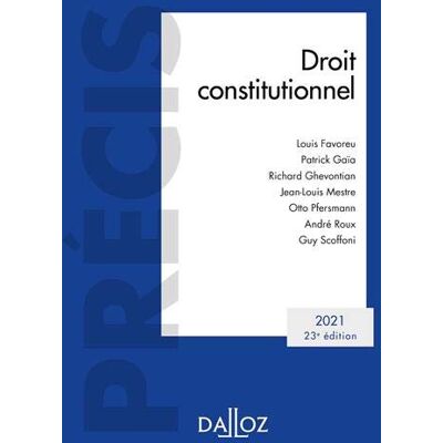 Droit Constitutionnel : 2021 - Publicité Droit Constitutionnel : 2021 - Publicité
