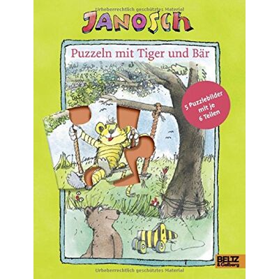 Janosch Puzzeln Mit Tiger Und Bär: Mit Fünf 6-Teiligen Puzzles - Publicité Janosch Puzzeln Mit Tiger Und Bär: Mit Fünf 6-Teiligen Puzzles - Publicité
