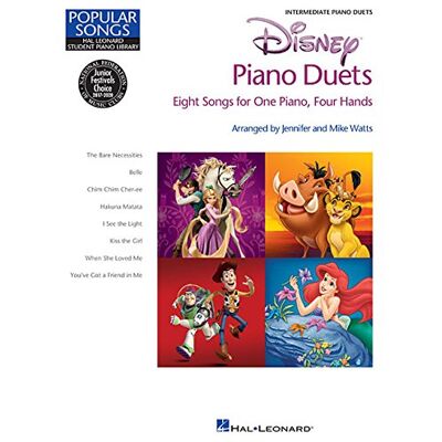Various Disney Piano Duets: Songbook Für Klavier 4-Händig: Hal Leonard Student Piano Library Popular Songs Series Intermediate 1 Piano, 4 Hands - Publicité Various Disney Piano Duets: Songbook Für Klavier 4-Händig: Hal Leonard Student Piano Library Popular Songs Series Intermediate 1 Piano, 4 Hands - Publicité
