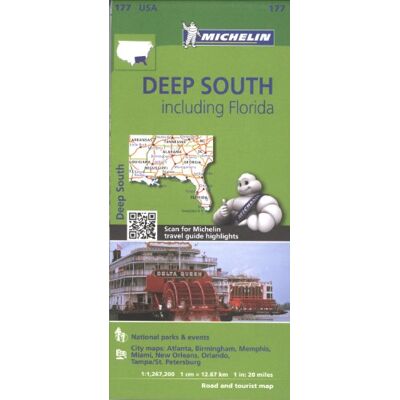Michelin Usa Deep South Including Florida Map 177 (Michelin Zoom Usa Maps) - Publicité Michelin Usa Deep South Including Florida Map 177 (Michelin Zoom Usa Maps) - Publicité
