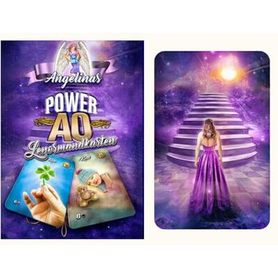 Angelina Schulze Power Ao Lenormandkarten: (Größe 5,9 X 9,1cm - Ohne Weißen Rand - 40 Karten Plus 3 Tauschmotive) - Publicité Angelina Schulze Power Ao Lenormandkarten: (Größe 5,9 X 9,1cm - Ohne Weißen Rand - 40 Karten Plus 3 Tauschmotive) - Publicité