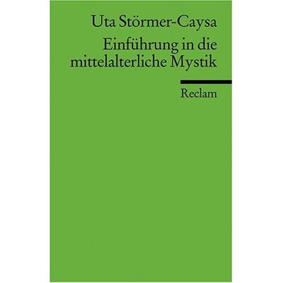 Uta Störmer-Caysa Einführung In Die Mittelalterliche Mystik - Publicité Uta Störmer-Caysa Einführung In Die Mittelalterliche Mystik - Publicité
