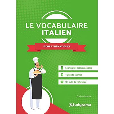 Cosimo Campa Le Vocabulaire Italien : 60 Fiches Thématiques - Publicité Cosimo Campa Le Vocabulaire Italien : 60 Fiches Thématiques - Publicité