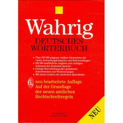 Gerhard Wahrig Deutsches Wörterbuch - Publicité Gerhard Wahrig Deutsches Wörterbuch - Publicité