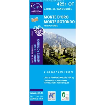 IGN Korsika Monte D'Oro - Monte Rotondo 1 : 25 000: Parque National De La Corse - Publicité IGN Korsika Monte D'Oro - Monte Rotondo 1 : 25 000: Parque National De La Corse - Publicité