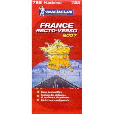 Michelin France Recto-Verso : 1/1 000 000 - Publicité Michelin France Recto-Verso : 1/1 000 000 - Publicité