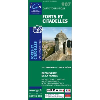 Carte Touristique : Forts Et Citadelles (Thématiques) - Publicité Carte Touristique : Forts Et Citadelles (Thématiques) - Publicité