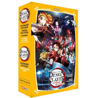 Koyoharu Gotouge Demon Slayer : Coffret Collector Tome 7 + Roman Jeunesse Tome 3 - Publicité Koyoharu Gotouge Demon Slayer : Coffret Collector Tome 7 + Roman Jeunesse Tome 3 - Publicité