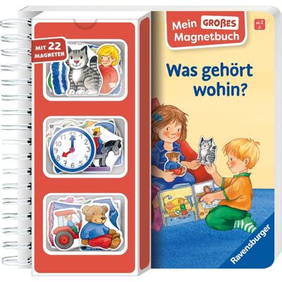 Irmgard Eberhard Mein Großes Magnetbuch: Was Gehört Wohin? - Magnet-Spielbuch Ab 2 Jahren, Bilderbuch: Mit 22 Magneten - Publicité Irmgard Eberhard Mein Großes Magnetbuch: Was Gehört Wohin? - Magnet-Spielbuch Ab 2 Jahren, Bilderbuch: Mit 22 Magneten - Publicité