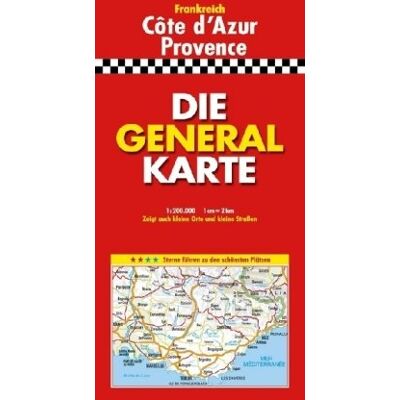 Collectif Die Generalkarte Côte D'Azur/provence 1:200 000 - Publicité Collectif Die Generalkarte Côte D'Azur/provence 1:200 000 - Publicité