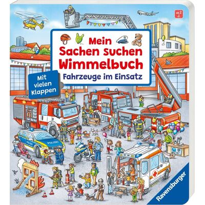 Susanne Gernhäuser Mein Sachen Suchen Wimmelbuch: Fahrzeuge Im Einsatz, Pappbilderbuch Mit Klappen Ab 2 Jahren, Bilderbuch - Publicité Susanne Gernhäuser Mein Sachen Suchen Wimmelbuch: Fahrzeuge Im Einsatz, Pappbilderbuch Mit Klappen Ab 2 Jahren, Bilderbuch - Publicité
