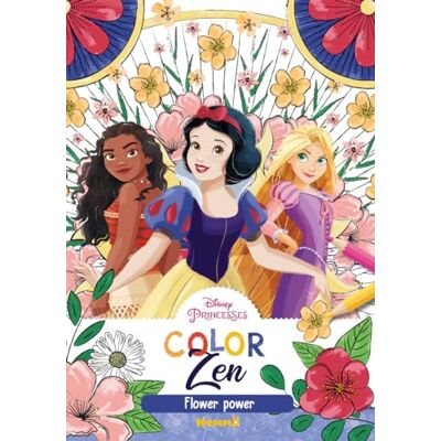 Hemma Disney Princesses : Color Zen : Flower Power - Publicité Hemma Disney Princesses : Color Zen : Flower Power - Publicité