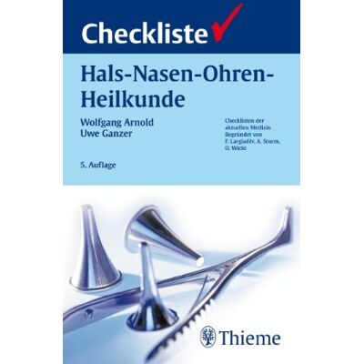 Wolfgang Arnold Checkliste Hals-Nasen-Ohren-Heilkunde - Publicité Wolfgang Arnold Checkliste Hals-Nasen-Ohren-Heilkunde - Publicité
