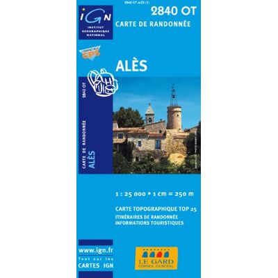 Alès 1 : 25 000: Ign.2840ot - Publicité Alès 1 : 25 000: Ign.2840ot - Publicité