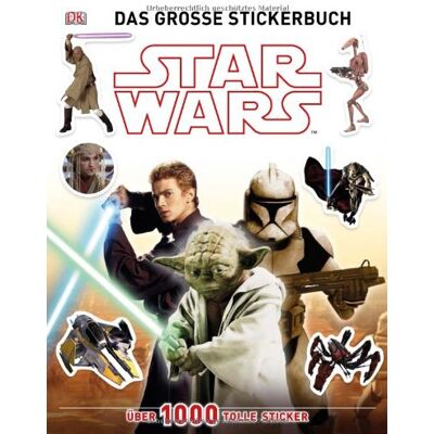 Dorling Kindersley Star Wars Das Grosse Stickerbuch: Über 1.000 Sticker (Episode 2 & 3): Über 1000 Tolle Sticker - Publicité Dorling Kindersley Star Wars Das Grosse Stickerbuch: Über 1.000 Sticker (Episode 2 & 3): Über 1000 Tolle Sticker - Publicité